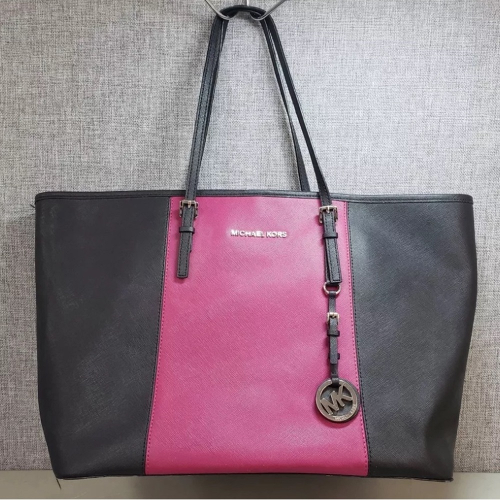 MK Color Block Tote Bag